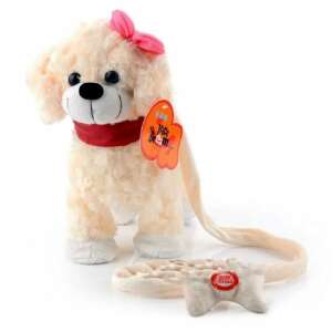 Pórázzal vezethető kutyus bézs színű