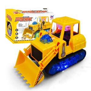 Markoló , lánctalpas, zenélő munkagép, diszkógömbbel