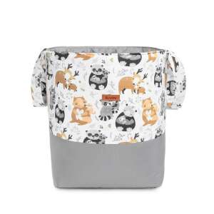 Állatos Játéktároló - Szürke - 47x35 cm