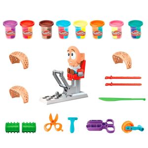 Play-Doh Crazy Cuts Stylist playset with barber chair, tools, and Play-Doh cans - Hasbro Modeling Clay