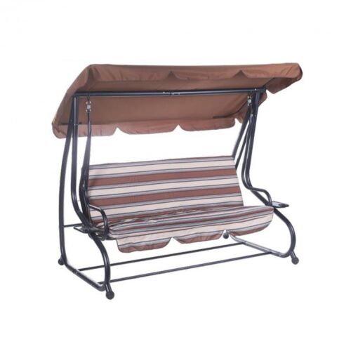 Łóżko wahadłowe Santorini, niebiesko-brązowe 135119884