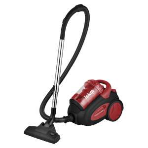 Iskra SL800-RD Ciklon Staubsauger ohne Beutel, rot-schwarz, mit Schlauch und Bodendüse - Iskra