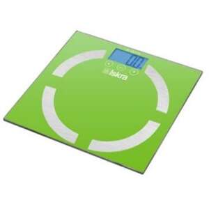 Iskra GBF1530-GR green body composition scale, digital weight scale with BIA, LCD display, 10 user memory - Personal Scale