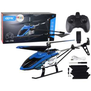 Kék és fekete 2.4G RC helikopter magasságtartással, 26 perces repülési idővel, 4 csatornás, 6 tengelyes giroszkóppal, 3D mutatványokkal, USB töltőkábellel, pótlólagos pengékkel, csavarhúzóval és használati útmutatóval - Autó & Jármű