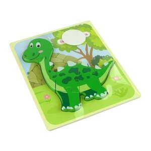 Szögletes nézet az Isanosaurus dinoszaurusz fa puzzle-ről - Baba puzzle