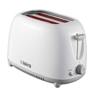 Iskra THT-8866-WH white 2-slice toaster - Toaster