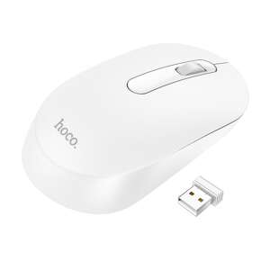 Hoco Platina wireless mouse, white, 2.4G, 1200 DPI - Mouse