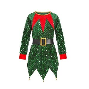 Karácsonyi jelmez, Flippy, Leprechaun, piros, 10 - 13 év, bársony