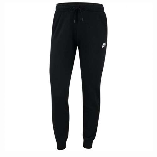 Nike Sportswear Club Női Pamut Melegítő Nadrág, fekete melegítő nadrág fehér Nike logóval