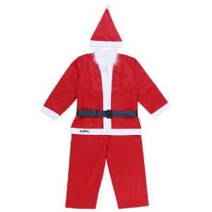 Flippy® Boy Santa Claus Costume, 10-12 years, red, 5 pieces - Santa Claus costume