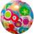 Aufblasbarer Strandball mit buntem Blumenmuster