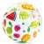 Inflatable beach ball with fruit pattern
