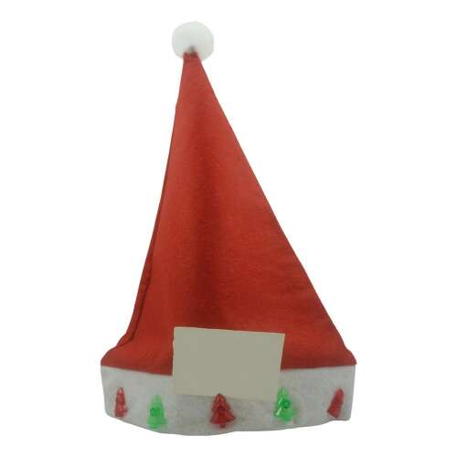 Flippy piros Mikulás sapka LED-es karácsonyfákkal