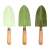 3 db fűzöld kézi ásó fa nyéllel
