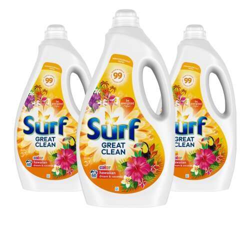 E-shop Surf Hawaiian Dream tekutý prací gél 3x3L - 180 praní