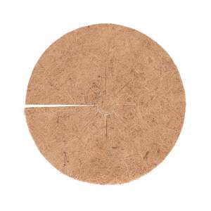 Biológiailag lebomló kókuszrost fagyvédő korong, 38 cm átmérőjű, L méretben - Csepegtető öntöző