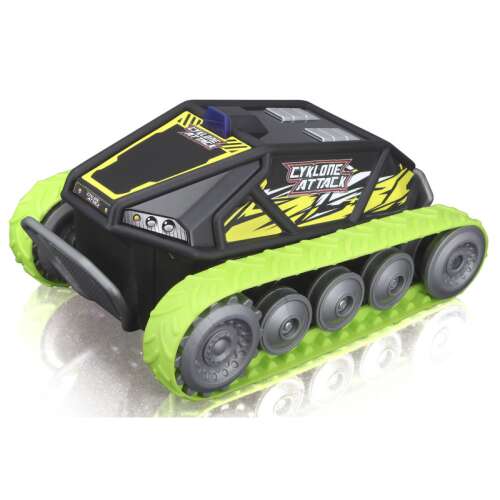Samochód zdalnie sterowany Maisto Tech RC Cyklone Attack z zielonymi gąsienicami