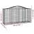vidaXL 7 db íves horganyzott vas gabion kosár 200 x 50 x 100/120 cm 80463692