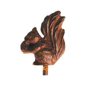 Öntöttvas növénytámasztó pálca mókus mintával, 125 cm - Növénytámasz & Karó