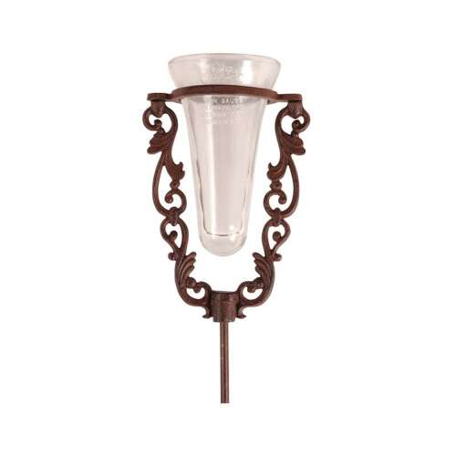 Leszúrható öntöttvas csapadékmérő állvány üveg mérőcsővel, 133 cm, 0,55 liter