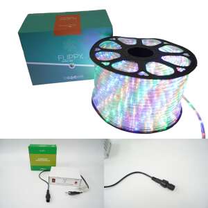 Flippy LED rope light, 62 meters long, 1488 LEDs, multicolor, with transformer and 8 light games, sectionable, 220V - Home & Garden