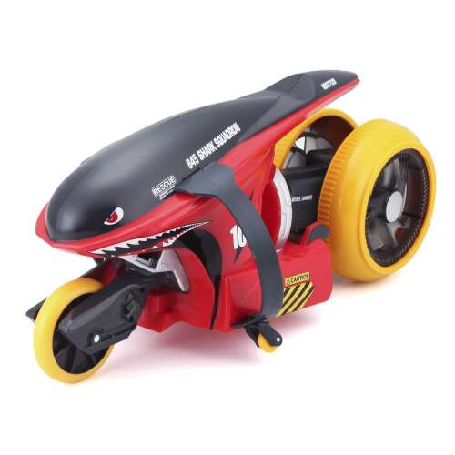 Радиоуправляема кола Maisto Tech Cyklone 360 от серията каскадьори, червена и черна, дизайн на акула