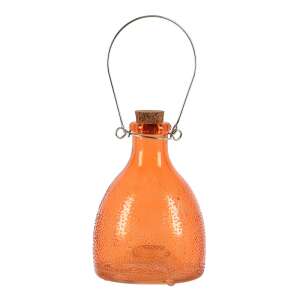 Narancssárga üveg darázscsapda, drót fogantyúval és dugóval - Rovarcsapda