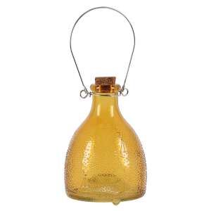 Sárga üveg darázscsapda, drótos fogantyúval és dugóval - Rovarcsapda