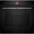 Bosch HBG7321B1 built-in oven, black, Serie8, HomeConnect, 11 cooking modes, front view