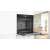 Bosch HBG7321B1 built-in oven, black, Serie8, HomeConnect, 11 cooking modes, open door