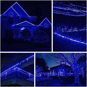 Blue LED rope lights, 36 meters, 864 LEDs, 8 light modes, Flippy, Christmas lights, outdoor lights, indoor lights, decoration - Home & Garden