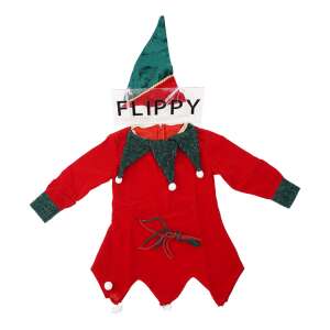Karácsonyi jelmez, Flippy, Leprechaun, piros, 7 - 9 év, bársony
