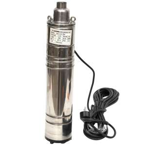 Búvárszivattyú tiszta vízhez, 1,1 kW, 3 m³/h, 1" csatlakozás, 140 m leeresztési magasság, ágyú típus - Öntözés