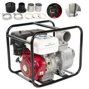 Little Farmer 4 ütemű benzinszivattyú 13 lóerős motorral, 4 hüvelykes kimenettel, 80 m3/h vízhozammal, 30 m szállítási magassággal - Micul Fermier