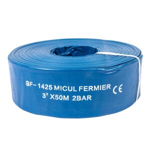 Small Farmer GF-1425 3 hüvelykes 50m PVC Lapos Tömlő Tekercs - Micul Fermier