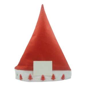 Flippy Mikulás sapka LED karácsonyfákkal, piros poliészter - Mikulás jelmez