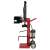 Side view of the Small Farmer GF-2345 10T Vertical Log Splitter, 3000W, red