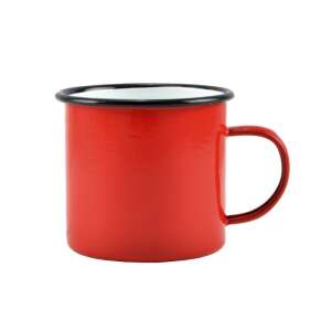 Cană emailată 9 cm 450 ml roșu-alb 80507742 - Servirea