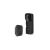 Smart Wi-Fi video doorbell set with battery and microSD, black