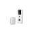 Smart Wi-Fi video doorbell set with battery, MicroSD, FHD, PIR, white