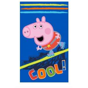 Peppa malac kéztörlő, 30x50cm, kék, cool mintával - Cool
