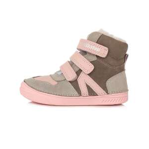 DDStep kislány téli cipő, rózsaszín szürke 35 80559826 Magasszárú gyerekcipők, bakancsok - Tépőzáras