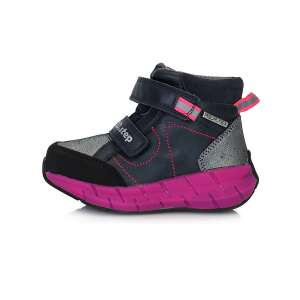 DDstep kislány átmeneti őszi cipő, kék rózsaszín, vízálló 24 80566889 Magasszárú gyerekcipők, bakancsok - Tépőzáras