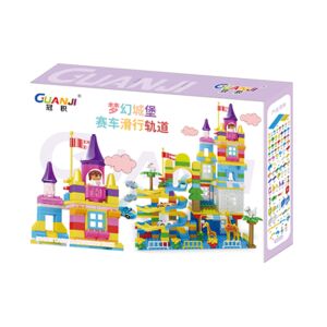 Guanji Álomvár- 261 darabos építőkocka készlet gyerekeknek, vár és golyópálya építőjáték - Golyópálya