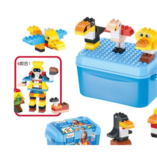 Set de construcție Junior cu 115 blocuri de plastic, jucărie de construcție creativă pentru copii