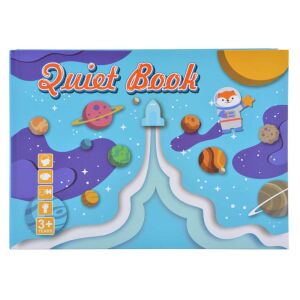 Carte senzorială Montessori pentru copii - Tema aventură spațială - Nonbrand Jocuri si jucarii educative