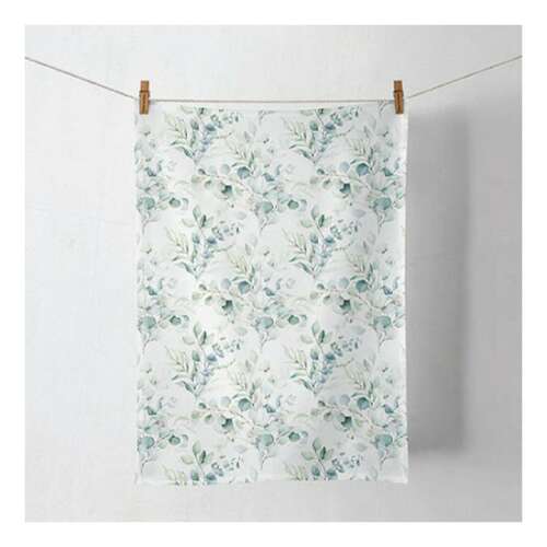 Eucalyptus All Over konyharuha 50x70cm, 100% pamut konyharuha