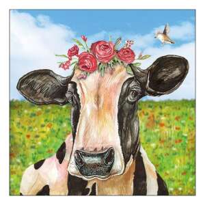 Mia 33x33cm virágos szalvéta, 20 darabos csomag - Szalvéta