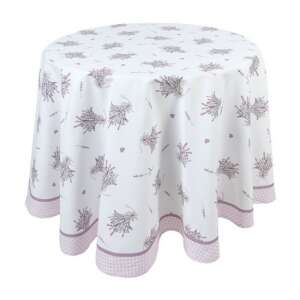 CLEEF.LAG07 Lavender Garden kerek asztalterítő, 170cm, 100% pamut - Clayre & Eef