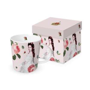 Sisi porcelán bögre rózsás mintával, 0,35l, ajándékdobozban - Nonbrand Bögre